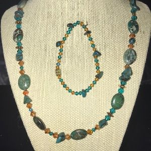 Swarovski Crystal and Precious Stone Jewelry Set